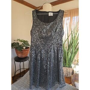 MAC and JAC - Women's Black Sequin Sleeveless Party Dress - Size L